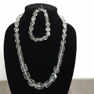 Coldwater creek glass necklace and bracelet